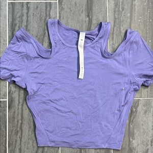 Lululemon shoulder cut out yoga t-shirt
